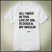 DIY and 来图 Dogs tee T恤 Insulin Shirt 衣服 个性 定制