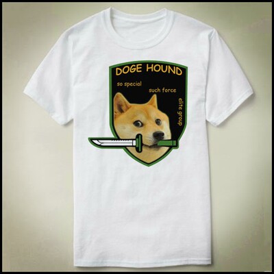 DOGE FOX HOUND  MGS Metal Gear Solid合金装备Shirt包邮定制T恤