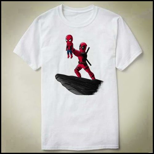 Deadpool死侍Marvel漫威Tee Shirt包邮定制T恤成人Spiderman King