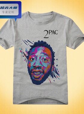 2PAC图帕克tupac嘻哈THUG LIFE男女长短袖t恤同款04 t-shirt