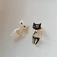 Раскраска, эмаль, брошь подходит для мужчин и женщин, куртка, аксессуар, новая коллекция, котенок