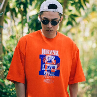 XPX周柏豪12号印花短袖T恤