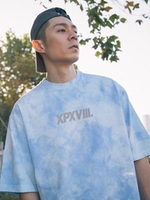 Xpx Zhou Baihao Mare Tie Dye Pink Blue Two -color Tie -dye printed