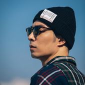 周柏豪 WOOL BIG XPX TAG LABEL BEANNIE 厚针织毛线帽