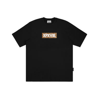 XPX 周柏豪 动物条纹图案团队LOGO短袖T恤