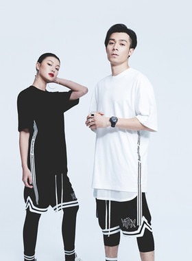 XPX 周柏豪 SIDE TAPES 侧飘带图案圆领短袖T恤