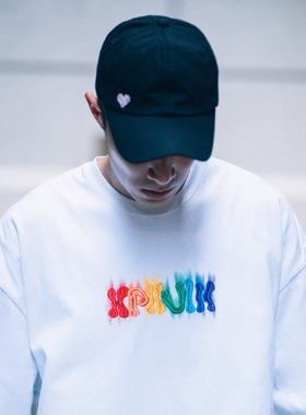 XPX 周柏豪 STITCHED RAINBOW 彩虹涂鸦刺绣渲染印花短袖T恤