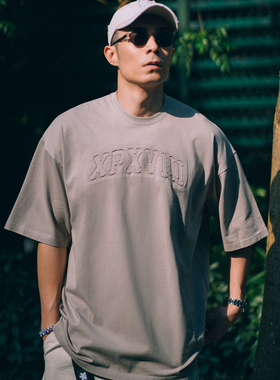 XPX 周柏豪 团队LOGO贴布印花短袖T恤