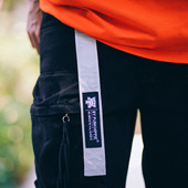 XPX 周柏豪 团队印花LOGO磁力扣提花腰带