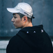 XPX 银色标志皱褶可拆卸两用休闲帽 CAP 周柏豪 SILVER