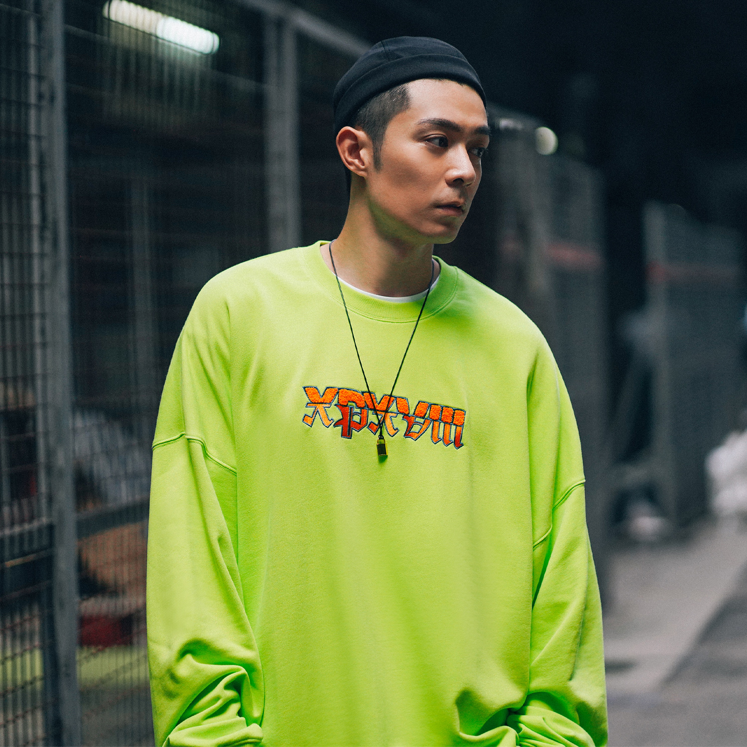 刺绣XPX荧光色XPX周柏豪D