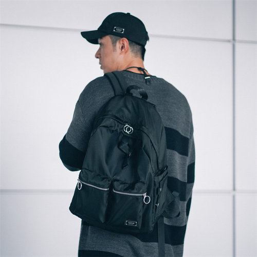 XPX周柏豪团队金属图案back书包