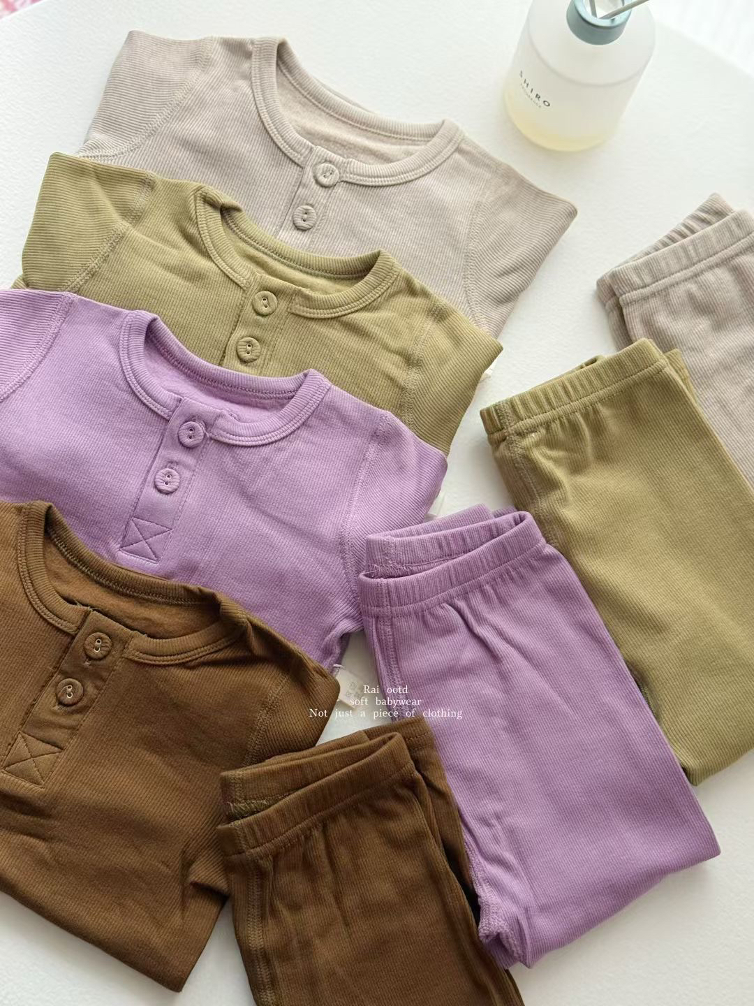 mar加绒羊绒套装婴幼儿无骨80-100码分体套装家居服