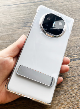 适用华为matex5手机壳原装同款透明支架后壳新款x5典藏版折叠屏高清保护壳无边框超薄硬壳男女简约mateX6外壳