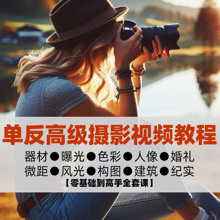 大师摄影视频教程单反相机教学零基础入门到精通拍摄技巧培训课程