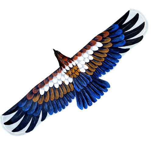 鲁缘北京盘鹰合竹风筝手绘