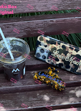 ChokoBox定制手机壳水钻名字定制豹纹