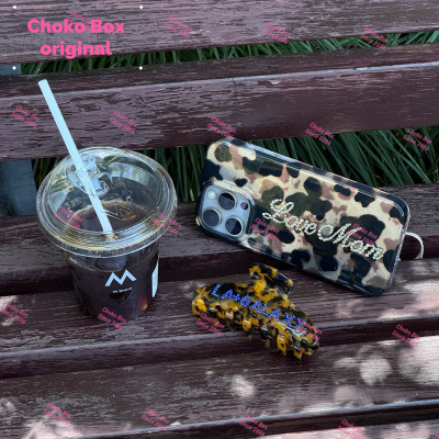 ChokoBox定制手机壳水钻名字定制豹纹