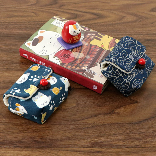 中国风适用AVIOT TE-D01T 无线蓝牙耳机充电盒保护套收纳袋防划包