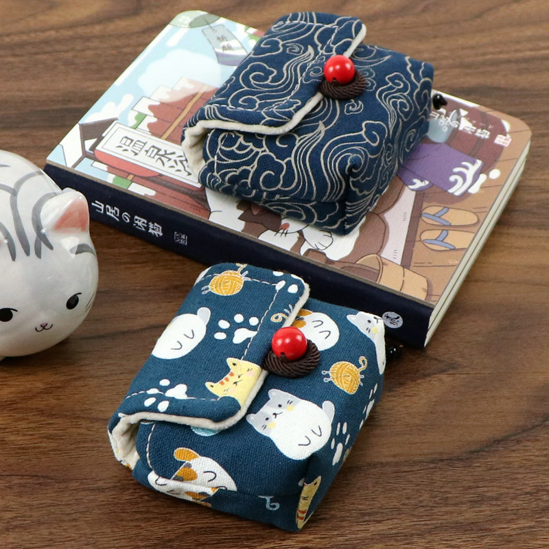 中国风手作适用SUDIO T2 无线蓝牙耳机充电盒保护套 收纳袋防划包