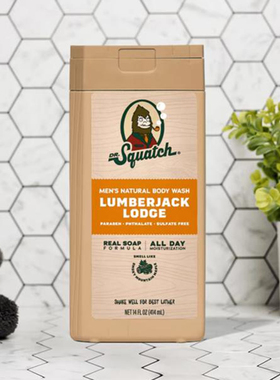 Dr. Squatch-Lumberjack Lodge枫木香保湿配方天然滋养男士沐浴露