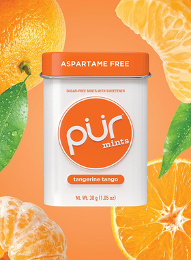 PUR Mints-无糖无麸质持久清新 留兰香柑橘极地冰凉薄荷糖30g