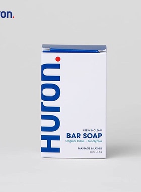Huron-柑橘檀香 椰子乳木果油清洁保湿不干燥男士香皂沐浴皂141g