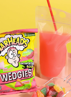 WARHEADS-西瓜造型酸甜果味耐嚼软糖 粉柠樱桃青柠西瓜宾治味127g