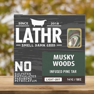 Lathr-Musky Woods Soap Bar麝香松焦油雨后森林清新气息男士香皂