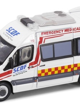 Tiny微影SG2平治Sprinter 新加坡民防部隊救護車 QX988Y香港车模