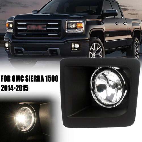 适用GMC14/15款Sierra 1500 前雾灯总成卤素日间行车灯前保险杠灯