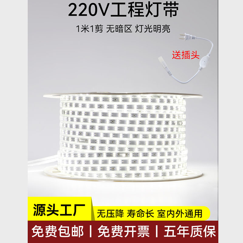 极木220v高压灯带l可开税票