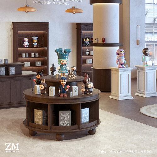 中岛展示台动漫手办售卖柜台玩具