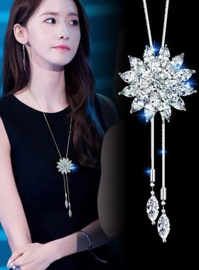 雪花配饰女奢华大气配饰
