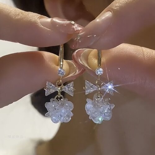 冰花女防丢设计感网红百搭耳饰
