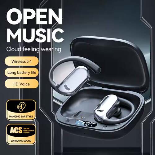 OWS Ear-Hook Bluetooth Headphones Wireless Noise Cancelling