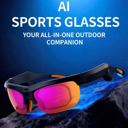 AI Cycling Smart Glasses UV Protection translator sunglasses