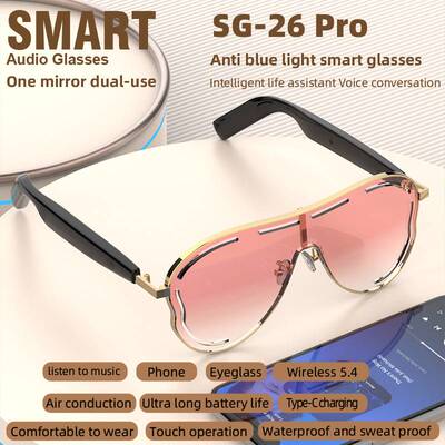 AI Translation Smart Bluetooth Glasses Call  Headset Glasses