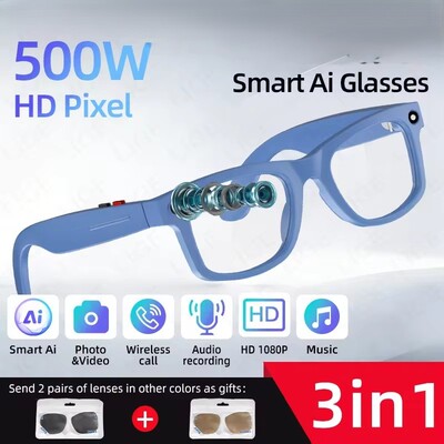 Smart Glasses Camera AI Translation Video Smart Sunglasses
