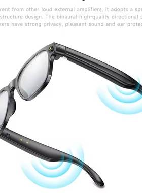 Smart Glasses 8MP Camera BT Sunglasses Translation earbuds