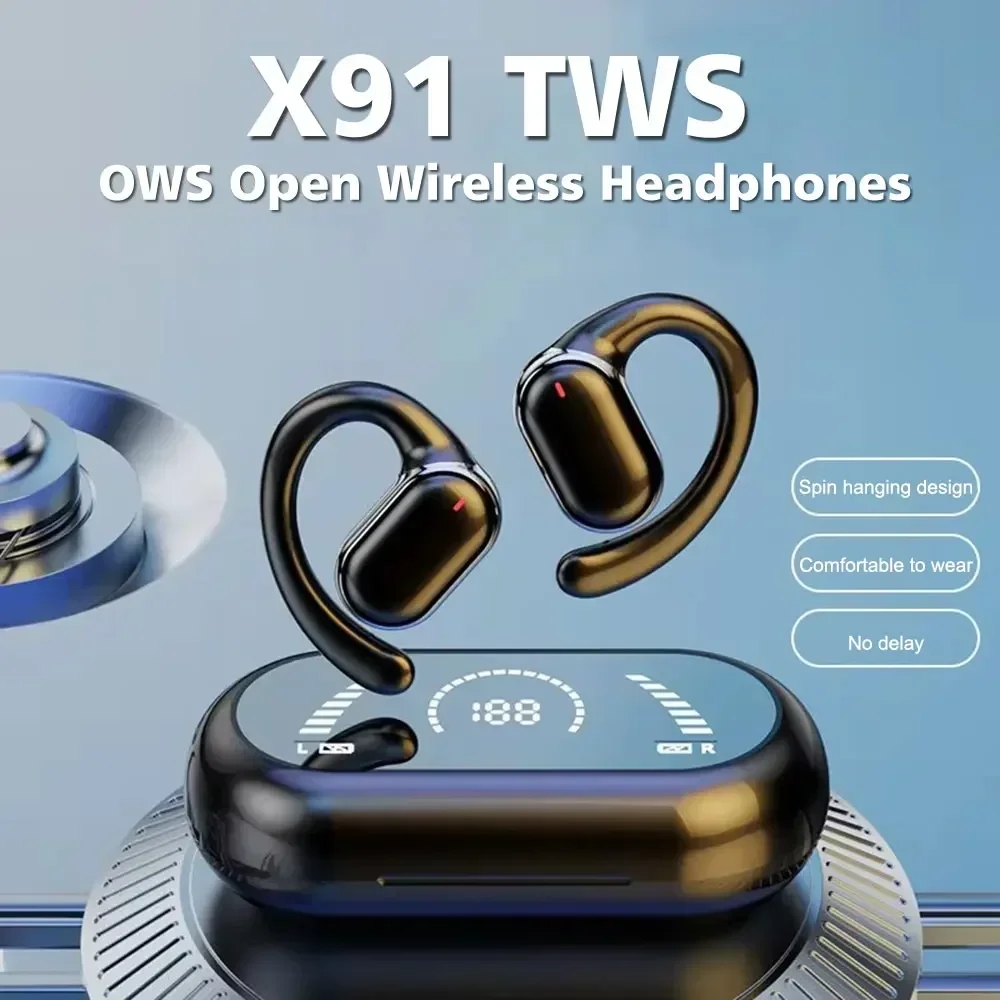 OWS Earhook Earphones Bluetooth 5.3 Gaming Sport Headset