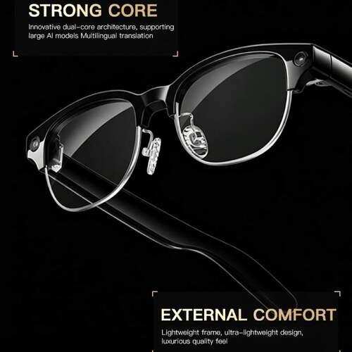 Smart AI Glasses 8MP Camera AI Vocie Interaction Translation