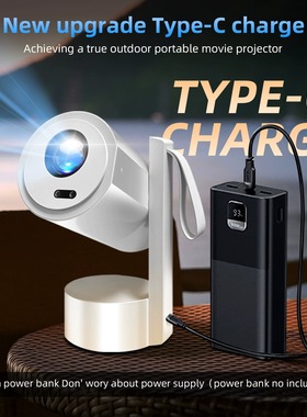 TypeC charge build in battery 5G WiFi Projector Smart Auto Focus LED Video Home Theater Proyector