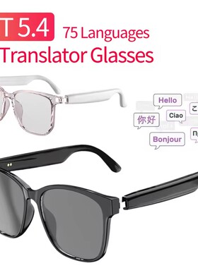 AI Glasses Earbuds Voice Translation AI Translator Glasses