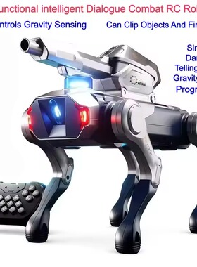 intelligent Dialogue Combat RC Robot Dog APP Controls clip