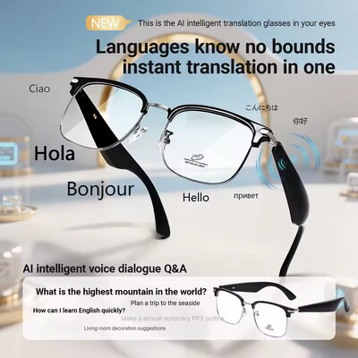 GY600 UV Protection Language AI Translation smart Glasses