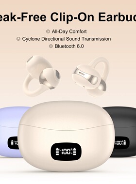 AI translator earbuds earclip TWS bluetooth headphone