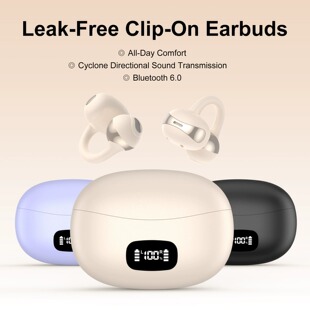 AI translator earbuds earclip TWS bluetooth headphone