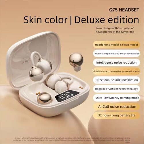Dual Pair Bluetooth Headphones Ear Clips Couple Headphones