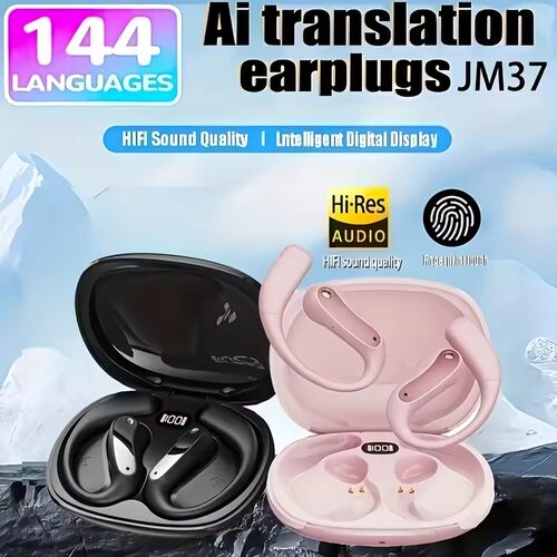 144 Languages Ai Translation Headsets Bluetooth Translators
